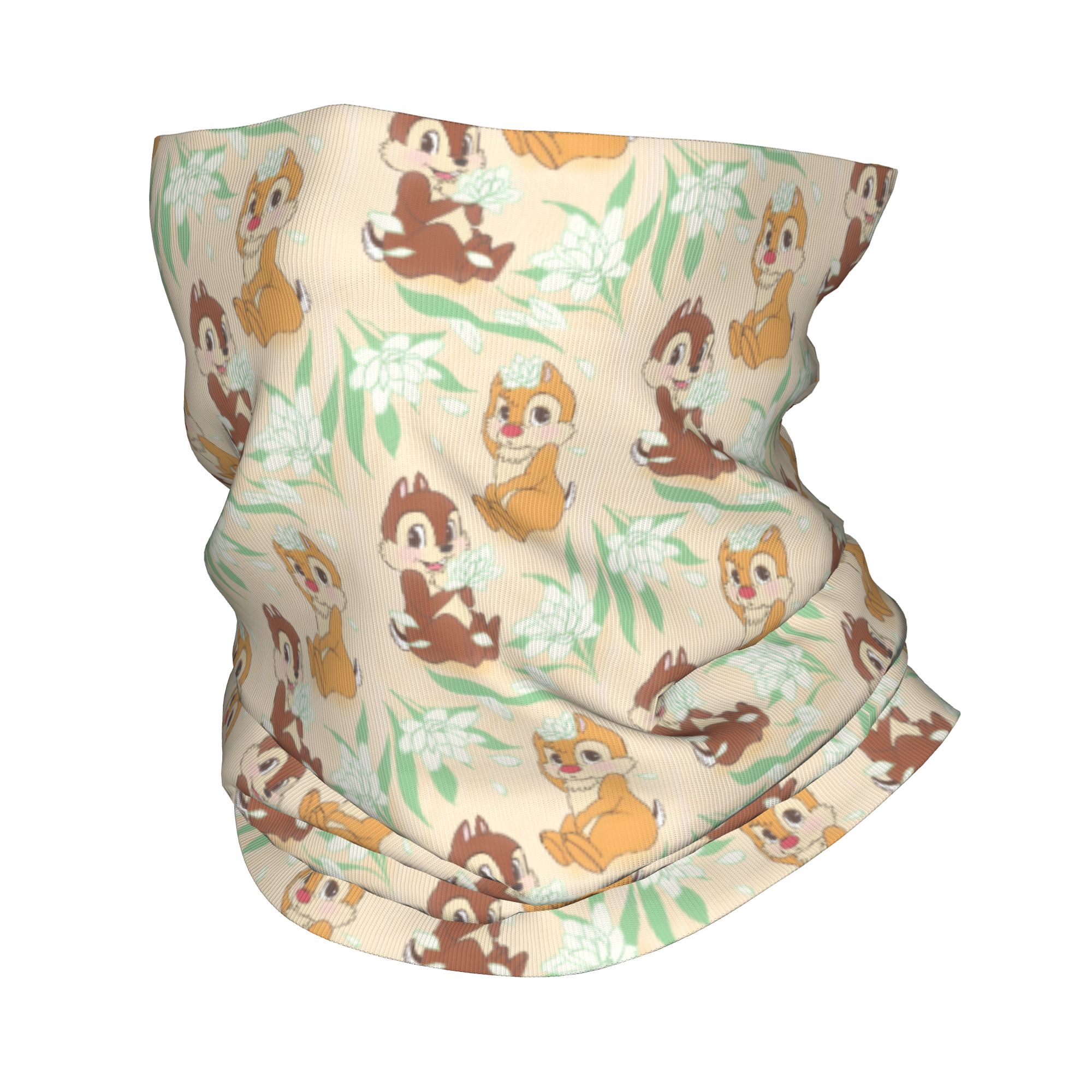 Neck Warmer Tube - Custom Cute C-Chip And D-Dale Bandana