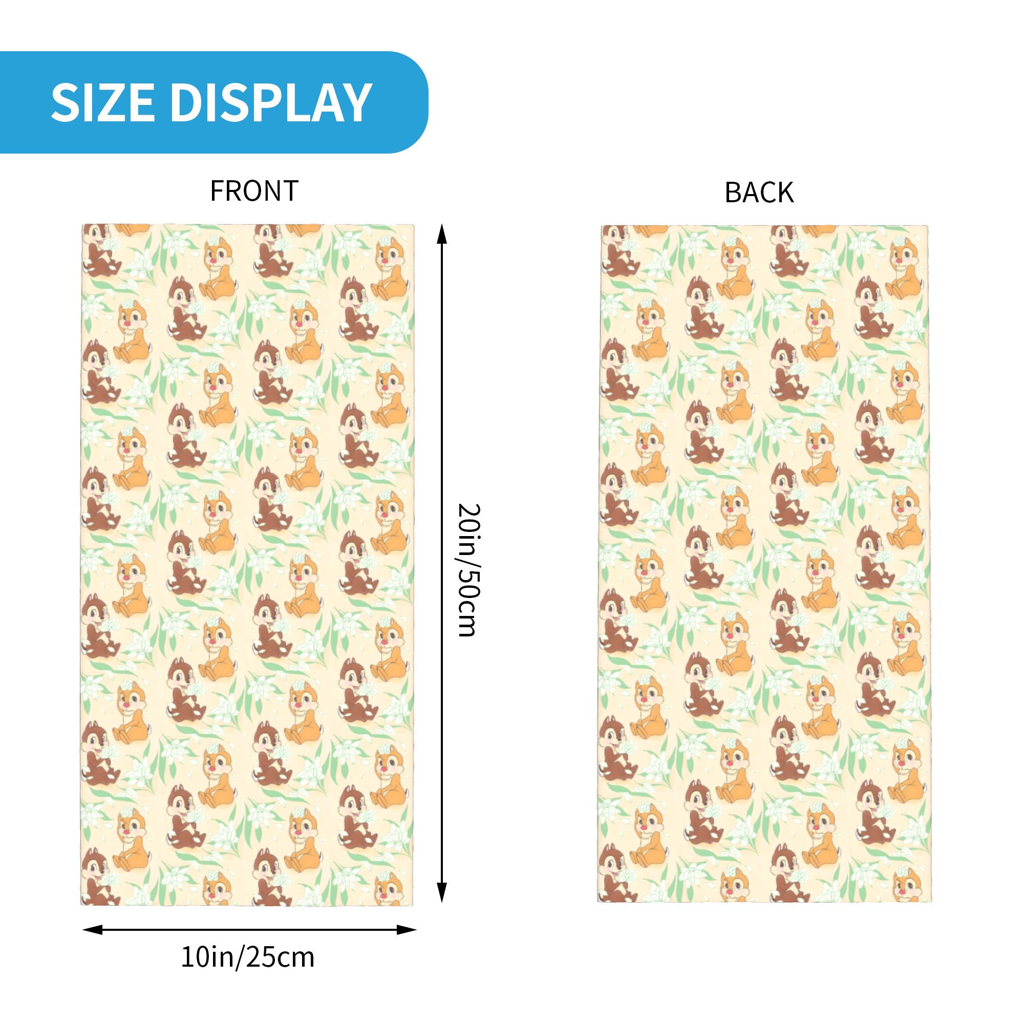 Custom Cute C-Chip And D-Dale  - Neck Warmer Tube recension och pris