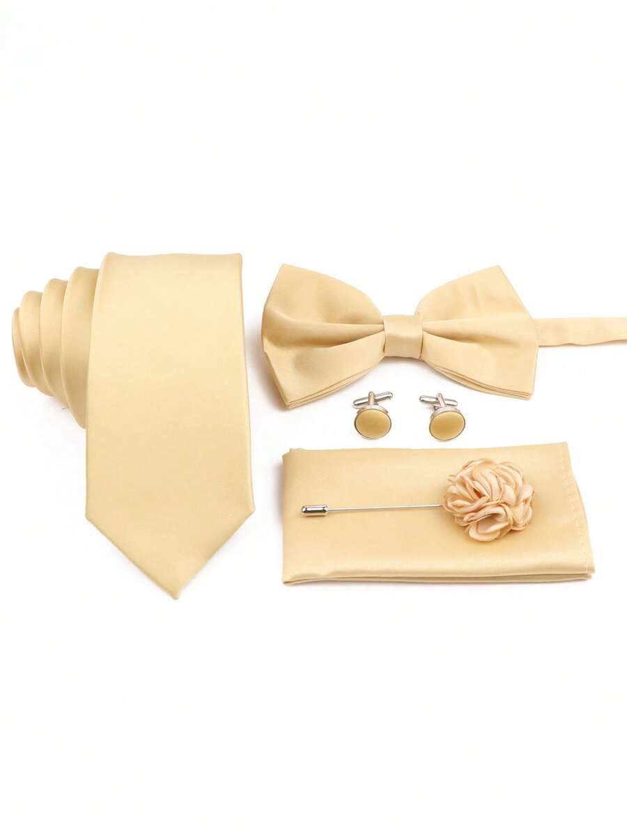 SGIAWETA-5pcs/Set Champagne Co - Pocket Square Set recension och pris