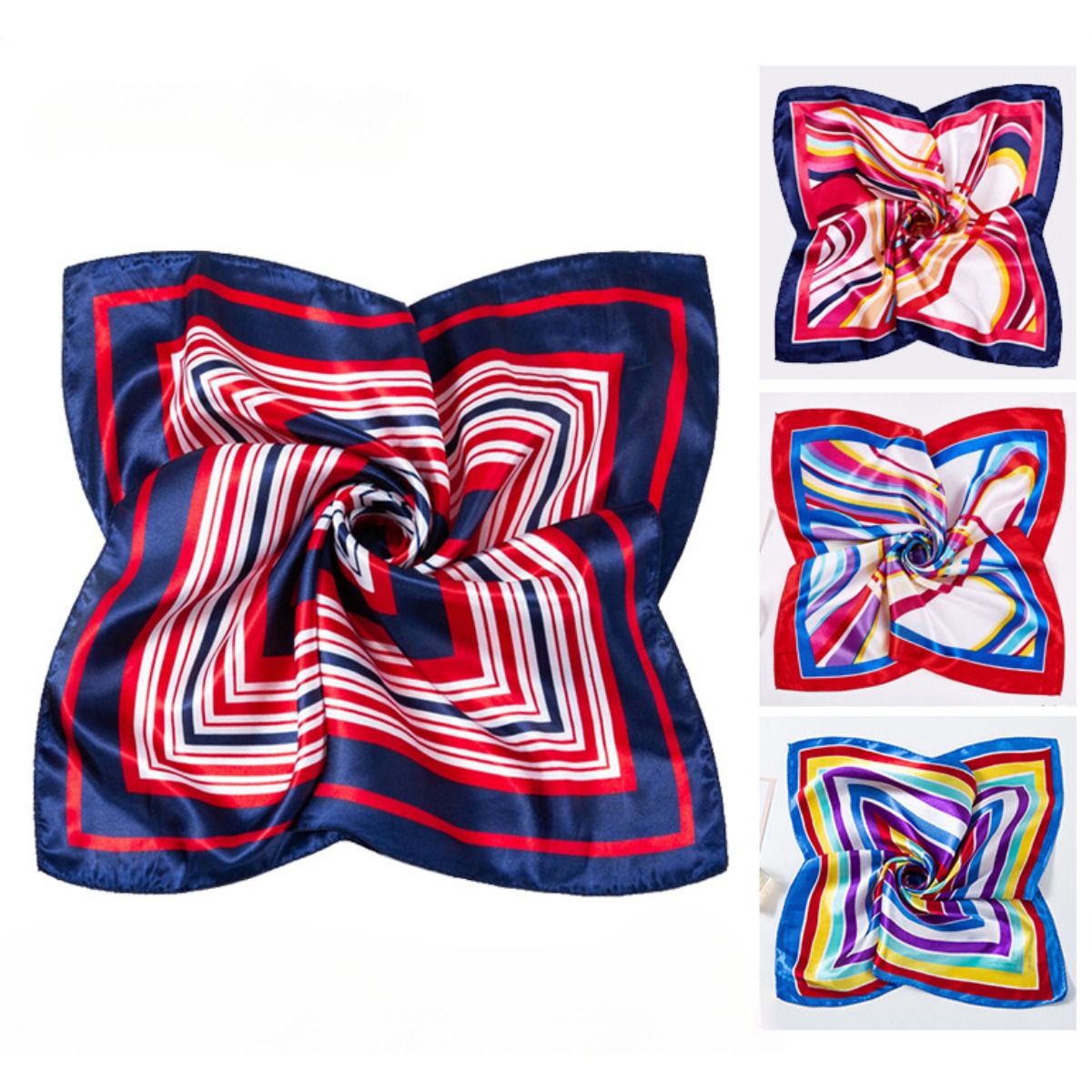 50*50cm Square Silk Scarves Sc - Scarf Silk Square recension och pris