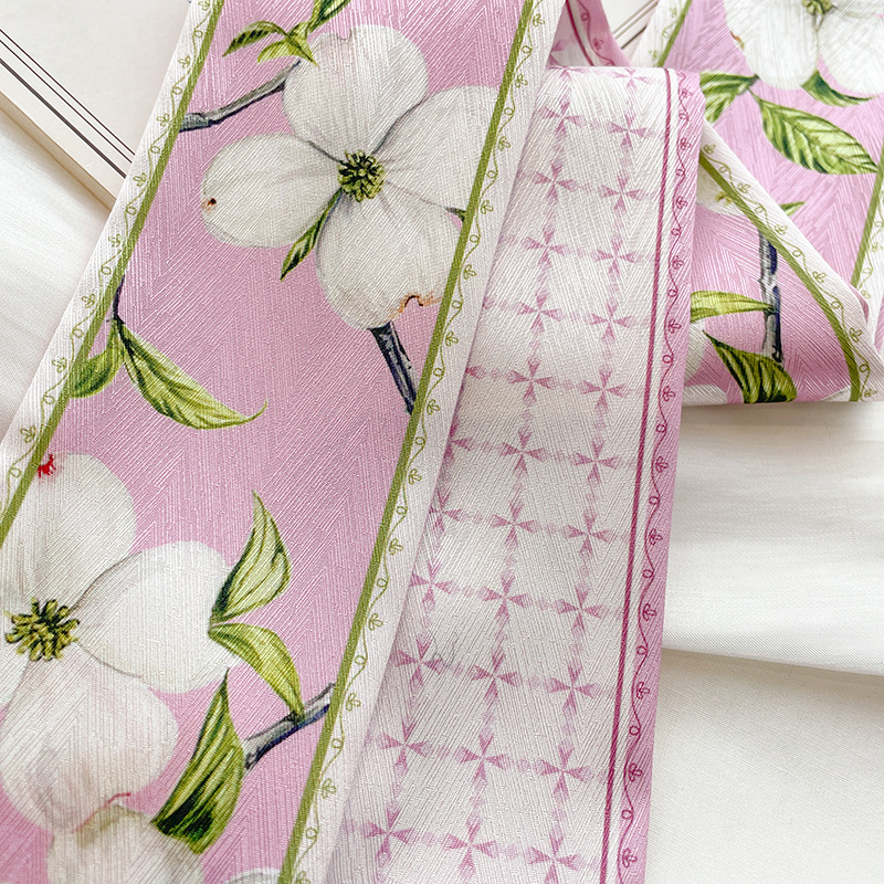 Korean Silk Satin Long Scarf F - Silk Neck Scarf recension och pris