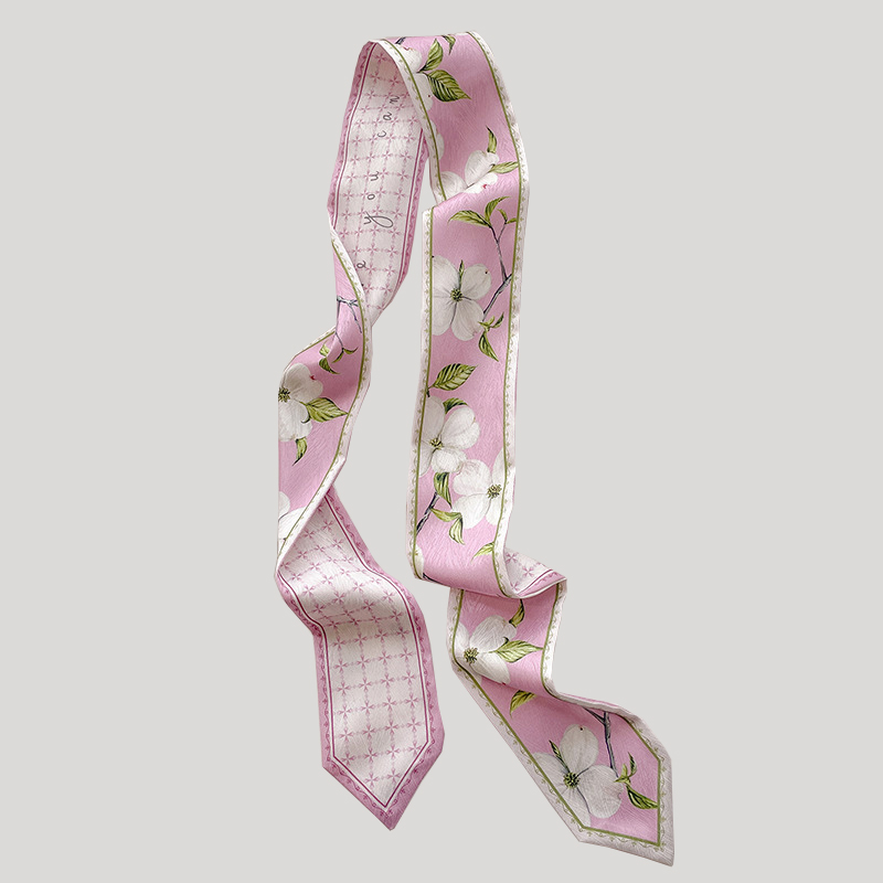 Korean Silk Satin Long Scarf F - Silk Neck Scarf recension och pris